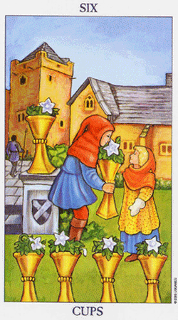 معنی کارت 6 جام تاروت ( 56 کارت )