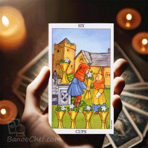 معنی کارت 6 جام تاروت ( 56 کارت )
