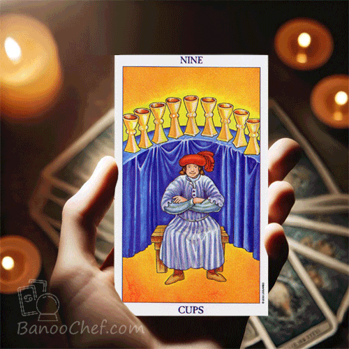کارت 9 جام تاروت معنی کارت 9 جام تاروت ( 56 کارت )