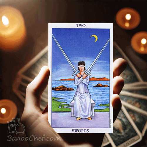 معنی کارت 2 شمشیر تاروت ( 56 کارت )