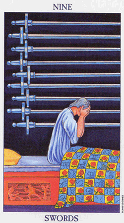 معنی کارت 9 شمشیر تاروت ( 56 کارت )