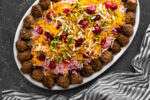 آلبالو پلو با گوشت قلقلی