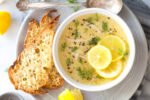 طرز تهیه سوپ مرغ یونانی ( آگولمونو )