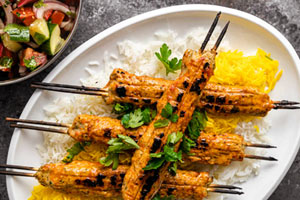 کوبیده مرغ و فلفل دلمه ای