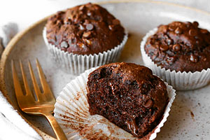 مافین موز شکلاتی