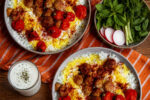 سماق پلو با گوشت قلقلی